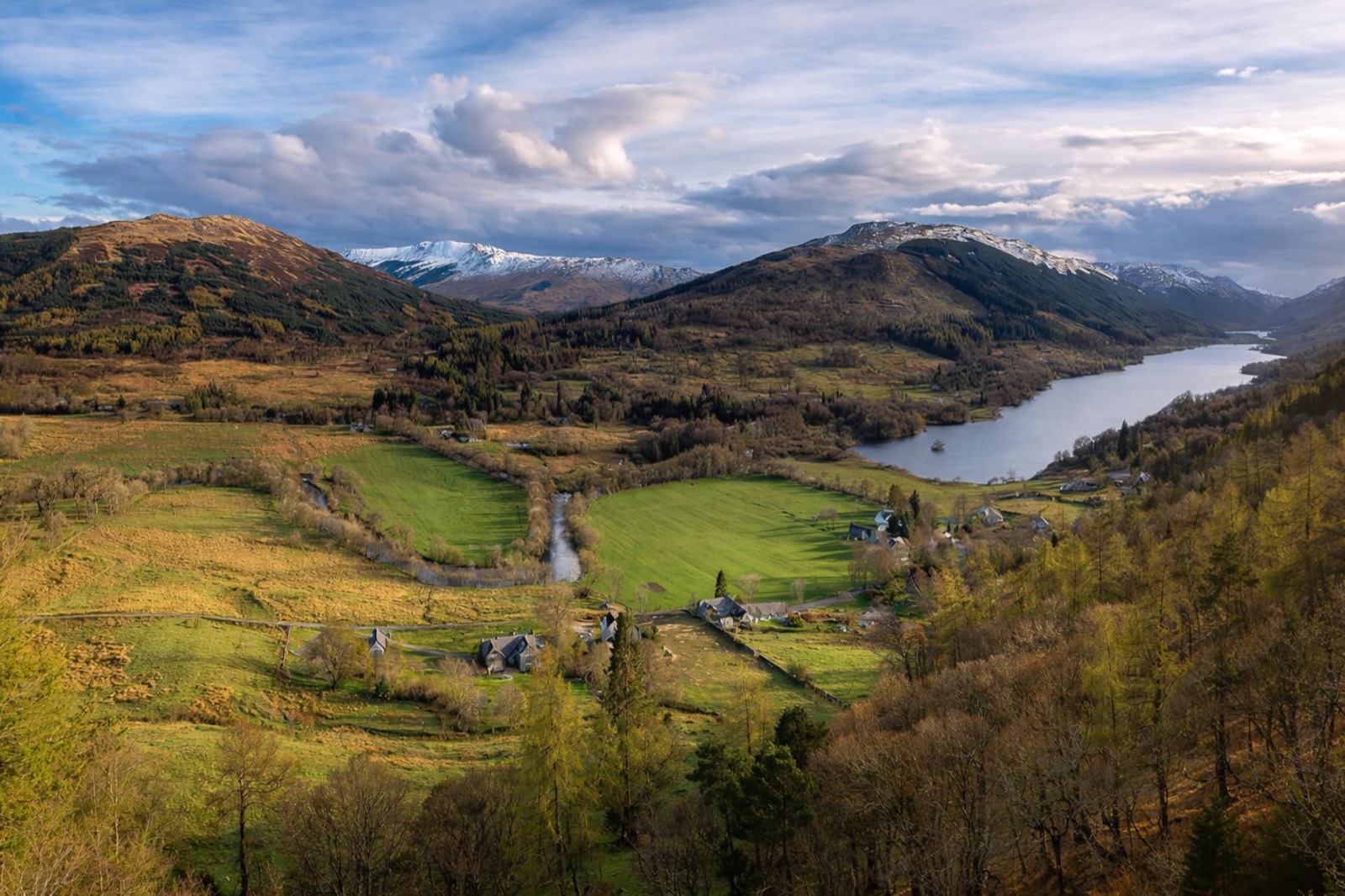 Balquhidder Glen and the loch from above